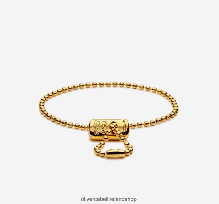 Cameron Bead Bracelet Men Gold 46NBLP225 Oliver Cabell Accessories