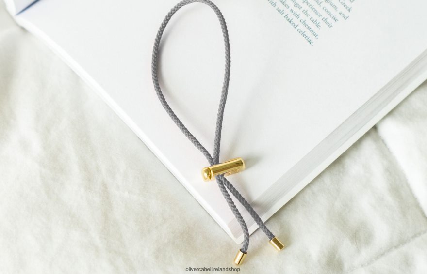 Cameron Cord Bracelet Men Grey Matter 46NBLP221 Oliver Cabell Accessories