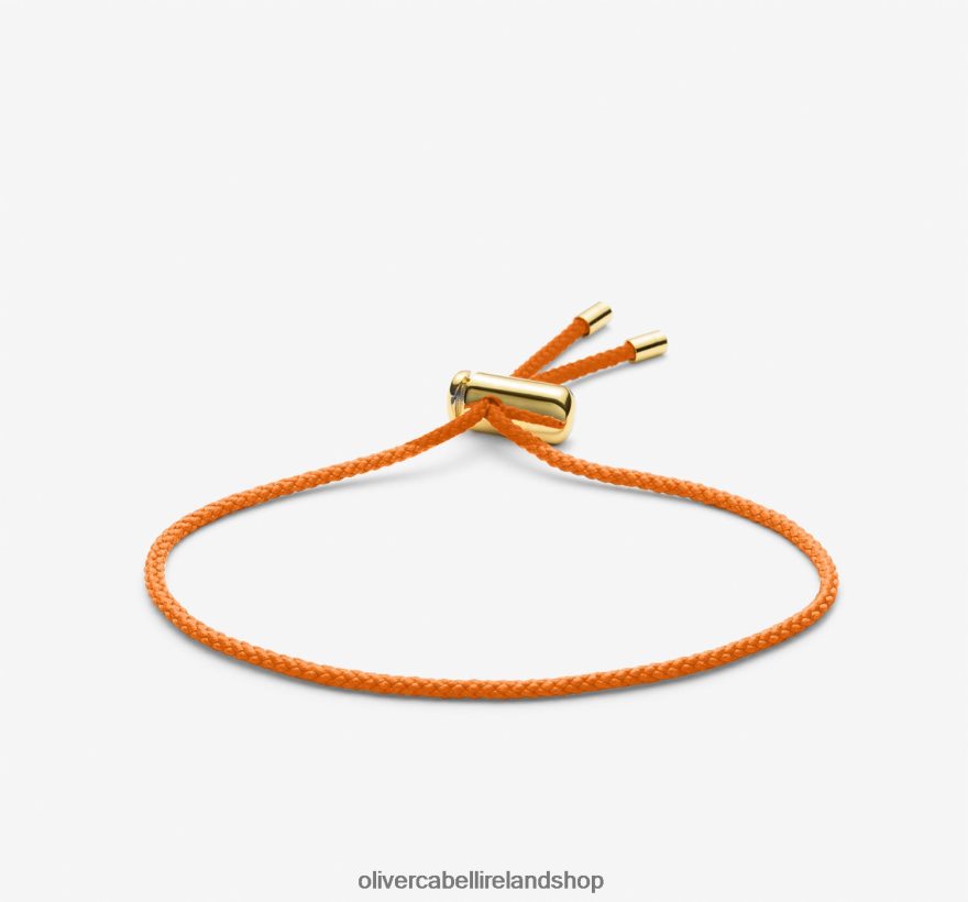 Cameron Cord Bracelet Men Orange 46NBLP219 Oliver Cabell Accessories