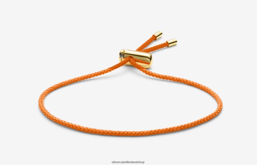 Cameron Cord Bracelet Men Orange 46NBLP219 Oliver Cabell Accessories