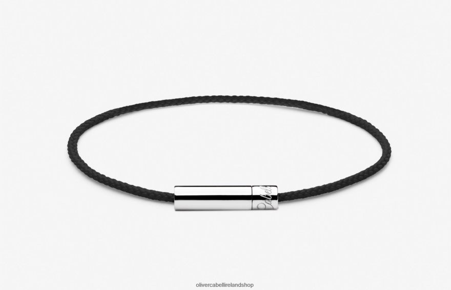 Fern Cord Bracelet Men Black 46NBLP204 Oliver Cabell Accessories