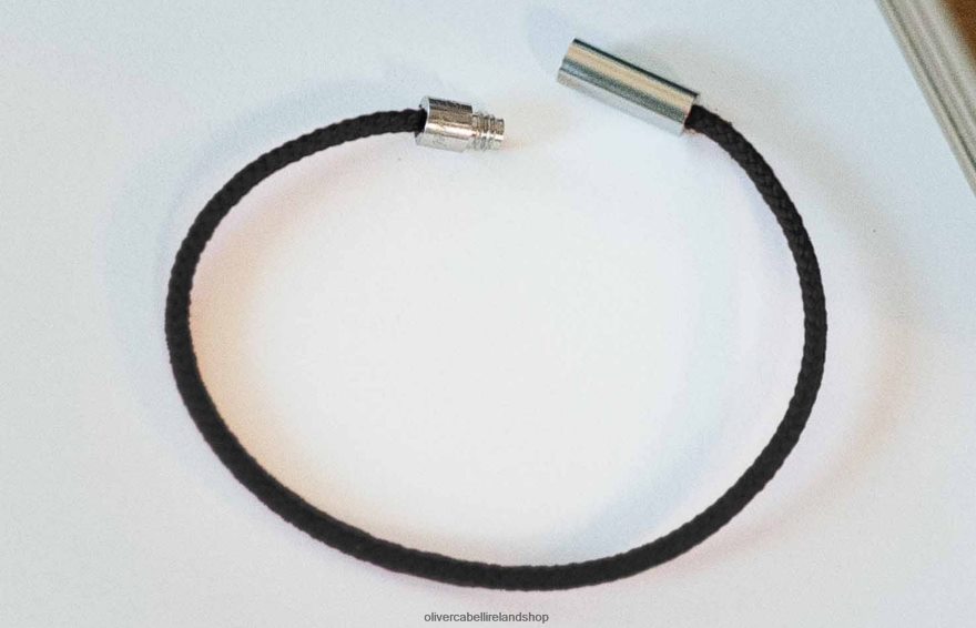 Fern Cord Bracelet Men Black 46NBLP204 Oliver Cabell Accessories