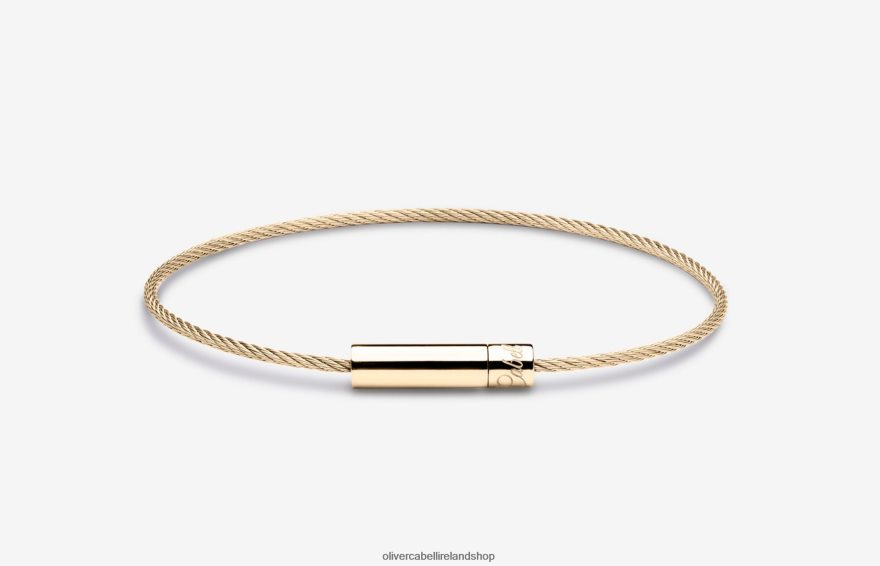 Michael Cable Bracelet Men Gold 46NBLP197 Oliver Cabell Accessories