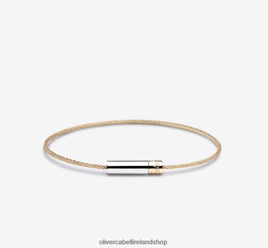 Michael Cable Bracelet Men Gold/Silver 46NBLP223 Oliver Cabell Accessories