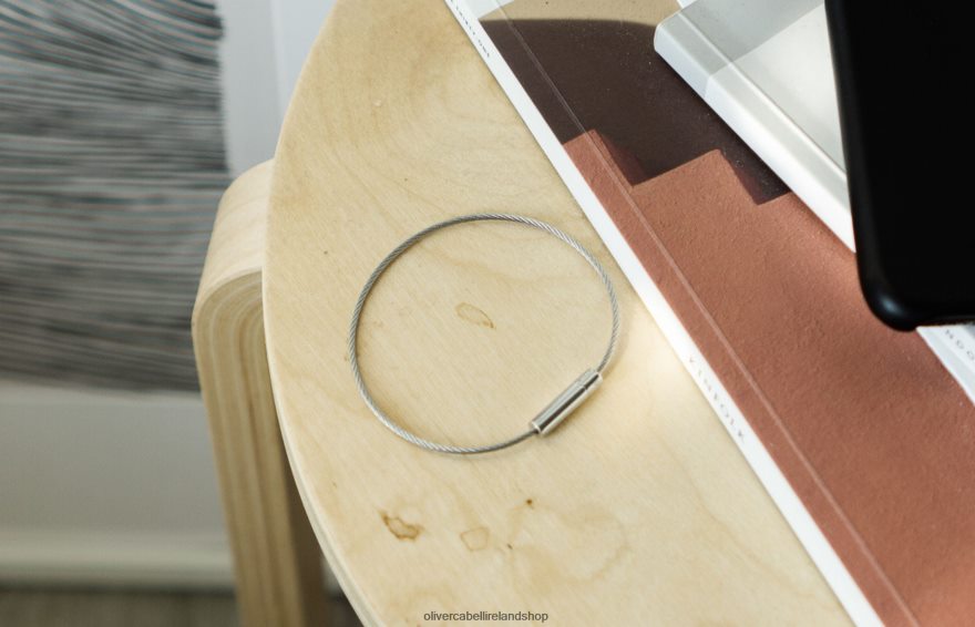 Michael Cable Bracelet Men Silver 46NBLP198 Oliver Cabell Accessories