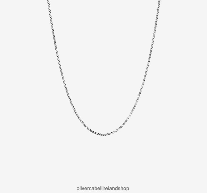 1.4mm Cuban Chain Men Silver 46NBLP213 Oliver Cabell Accessories