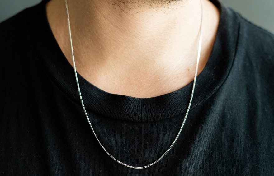 1.4mm Cuban Chain Men Silver 46NBLP213 Oliver Cabell Accessories