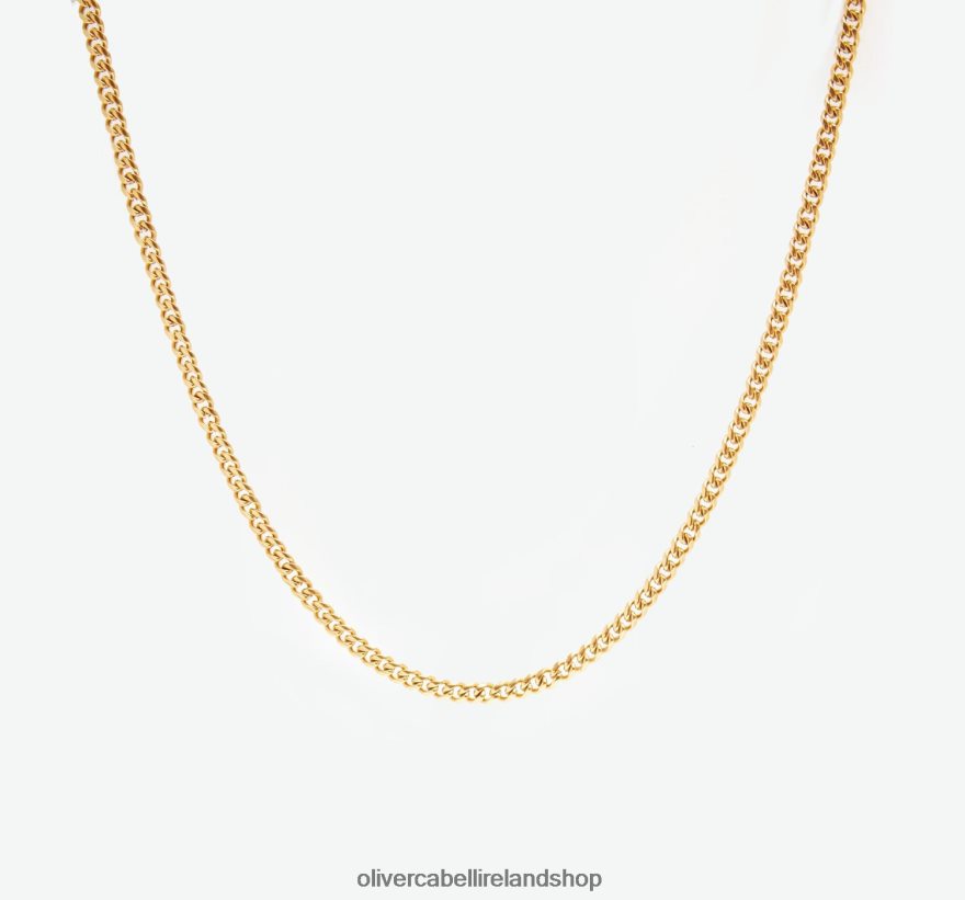 2mm Cuban Chain Men Gold 46NBLP211 Oliver Cabell Accessories