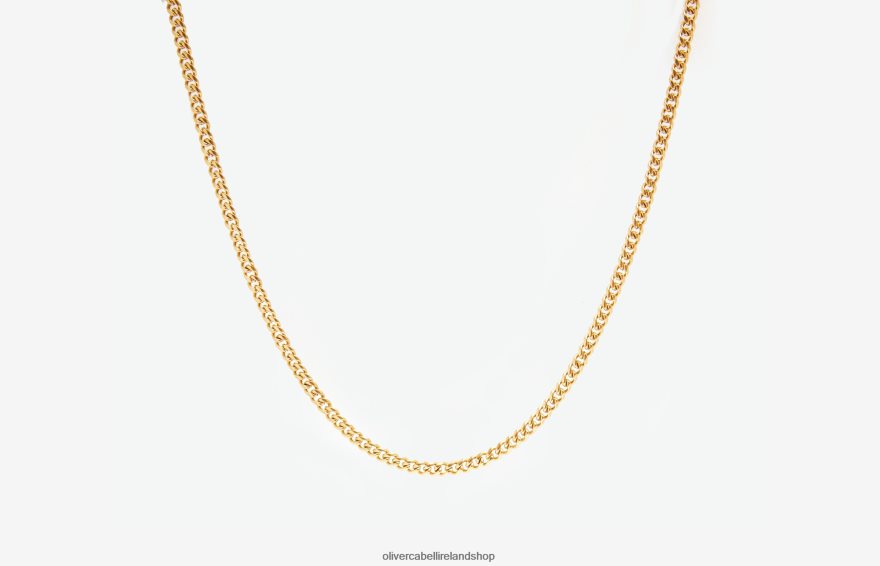 2mm Cuban Chain Men Gold 46NBLP211 Oliver Cabell Accessories