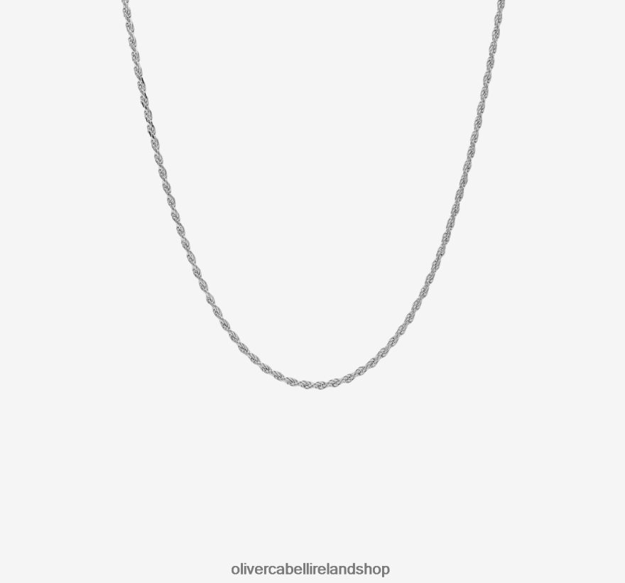 2mm Rope Chain Men Silver 46NBLP215 Oliver Cabell Accessories