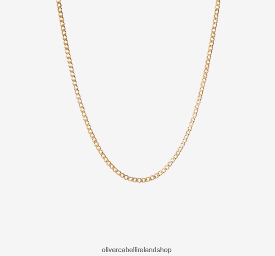 3mm Cuban Chain Men Gold 46NBLP206 Oliver Cabell Accessories