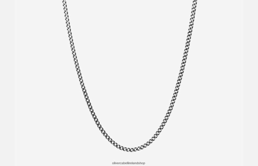3mm Cuban Chain Men Silver 46NBLP207 Oliver Cabell Accessories