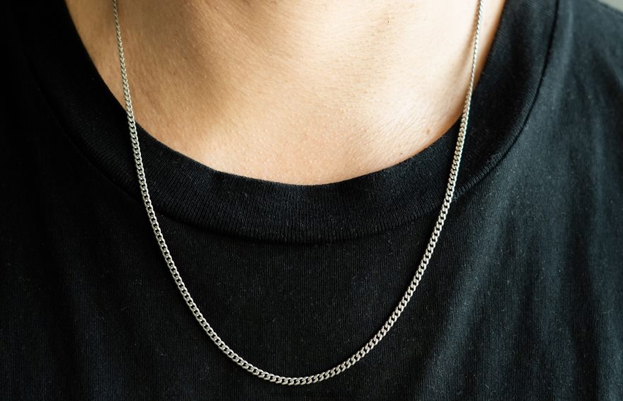 3mm Cuban Chain Men Silver 46NBLP207 Oliver Cabell Accessories