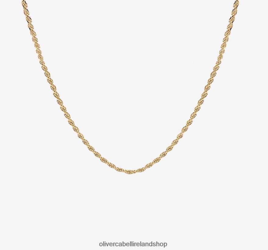 4mm Rope Chain Men Gold 46NBLP230 Oliver Cabell Accessories