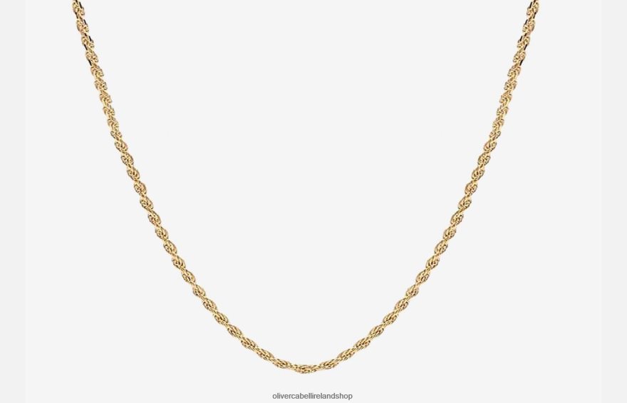 4mm Rope Chain Men Gold 46NBLP230 Oliver Cabell Accessories