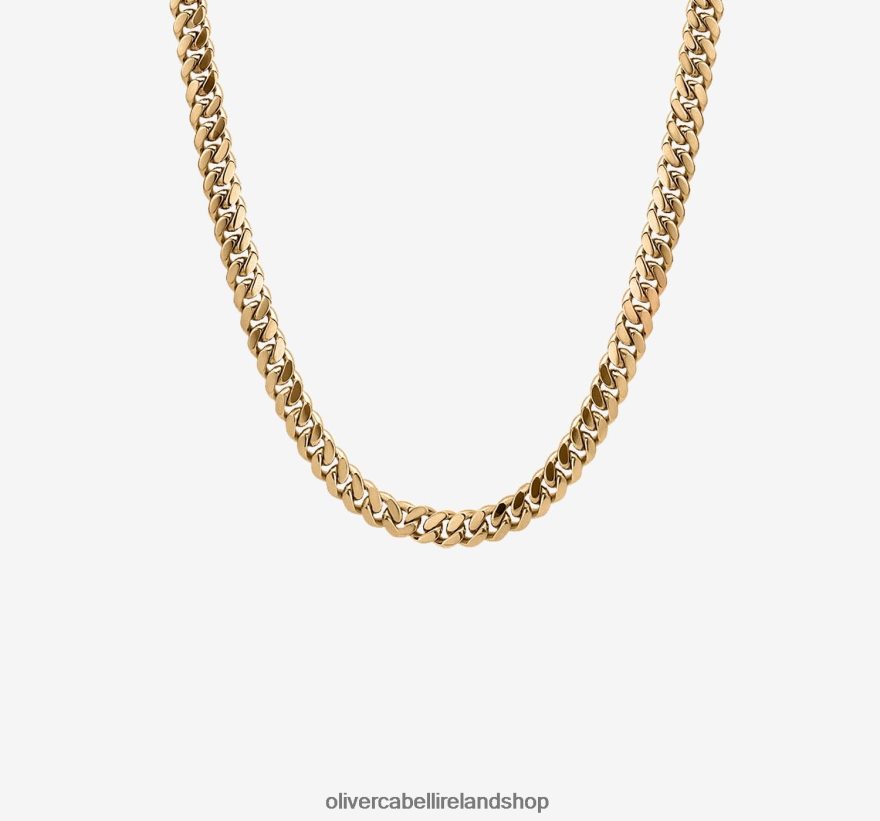 5mm Cuban Chain Men Gold 46NBLP195 Oliver Cabell Accessories