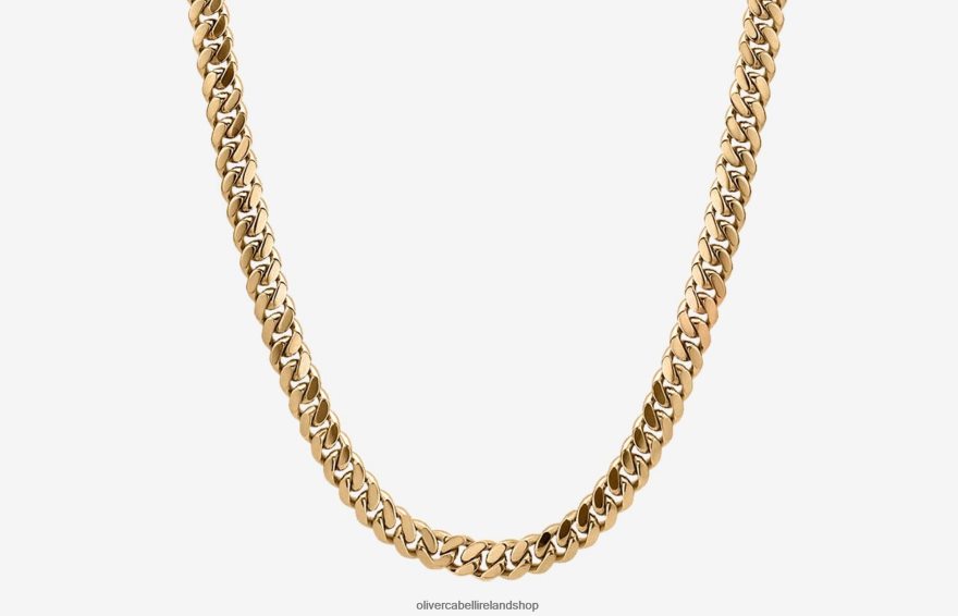 5mm Cuban Chain Men Gold 46NBLP195 Oliver Cabell Accessories