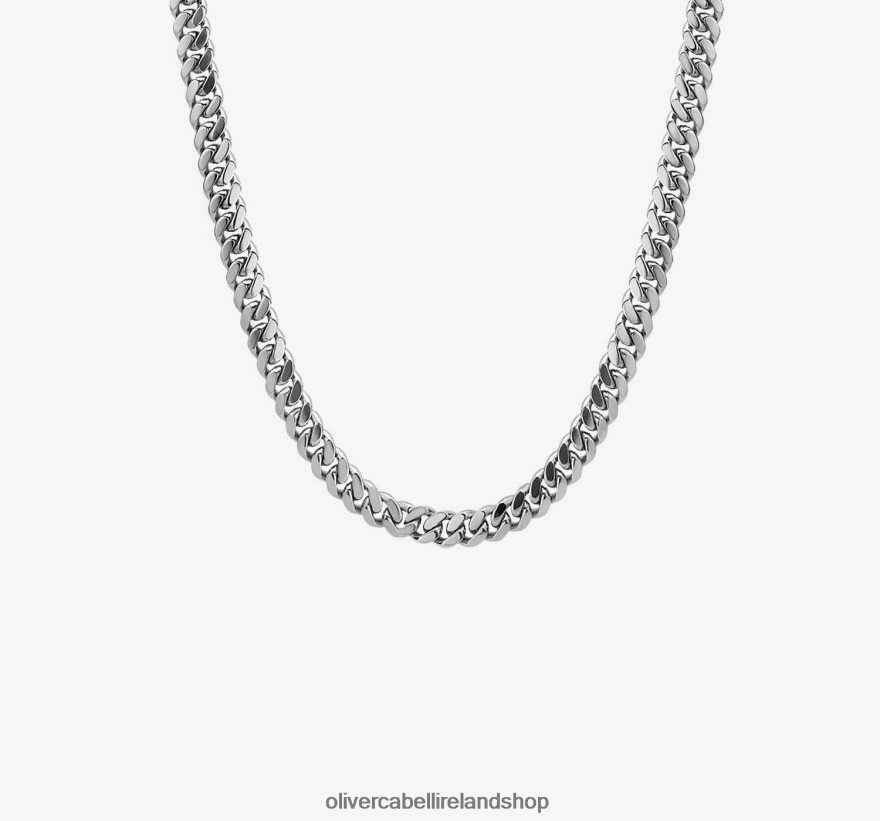 5mm Cuban Chain Men Silver 46NBLP202 Oliver Cabell Accessories