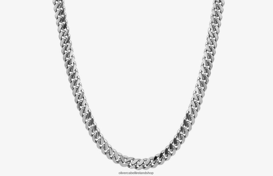 5mm Cuban Chain Men Silver 46NBLP202 Oliver Cabell Accessories