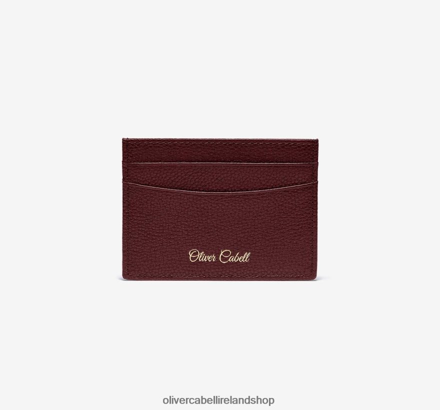 OC Leather Card Holder Men Burgundy 46NBLP236 Oliver Cabell Accessories