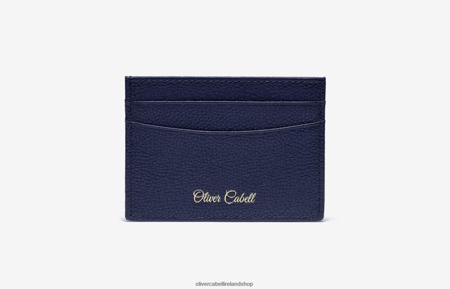 OC Leather Card Holder Men Navy 46NBLP235 Oliver Cabell Accessories