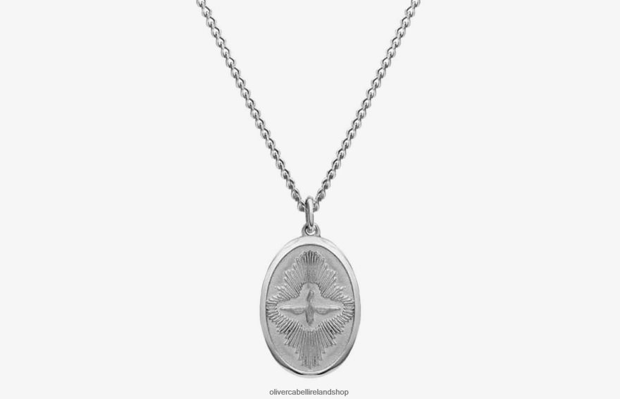 Dove Pendant Necklace Men Silver 46NBLP210 Oliver Cabell Accessories