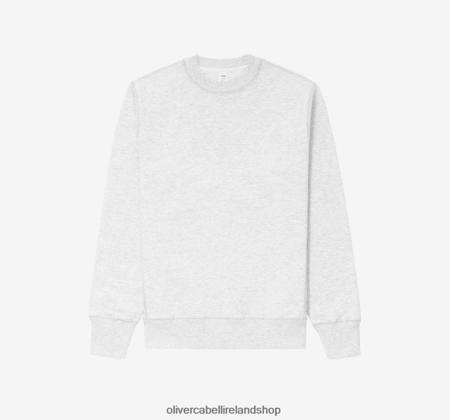 Crewneck Sweatshirt Men Grey Heather 46NBLP255 Oliver Cabell Clothes