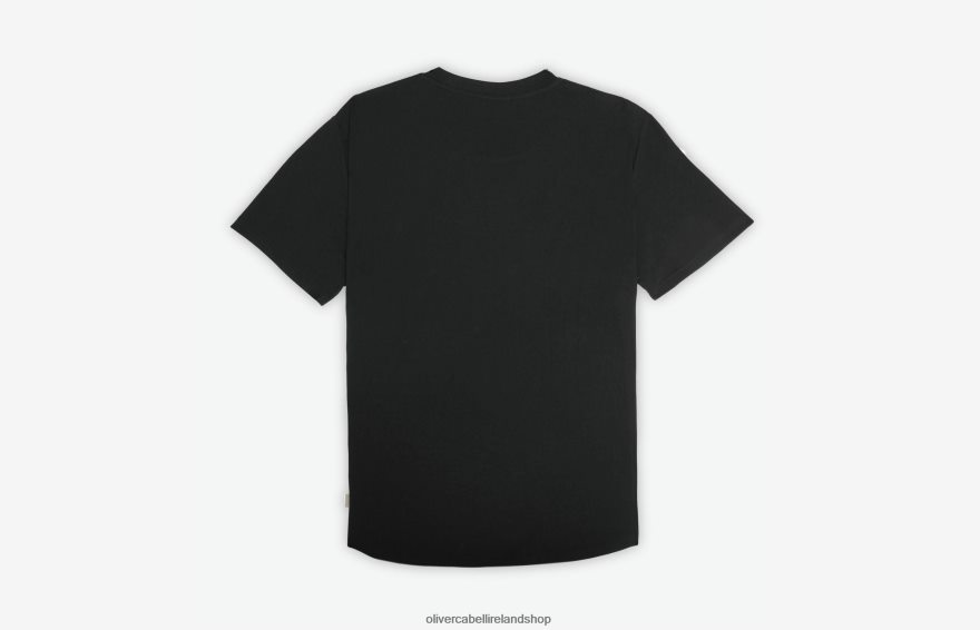 Curved Hem Tee Men Black 46NBLP246 Oliver Cabell Clothes