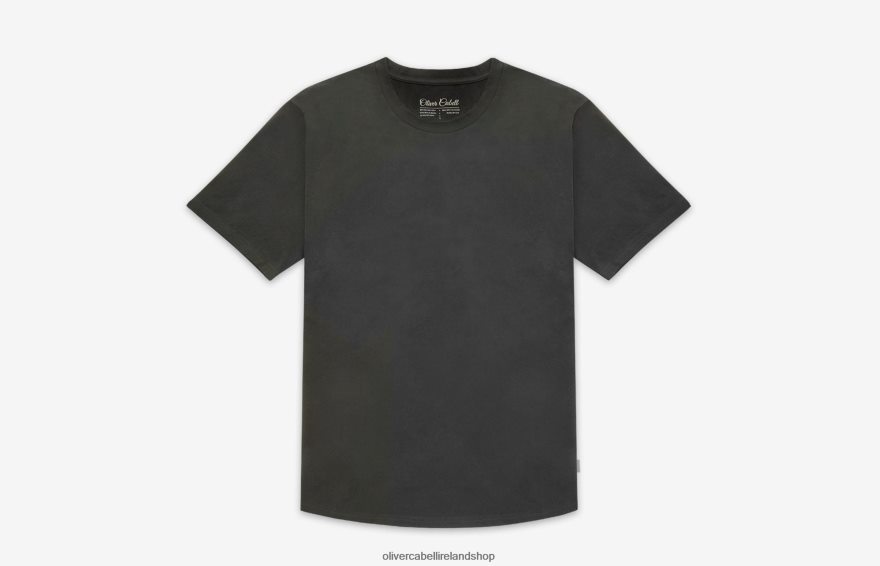 Curved Hem Tee Men Charcoal 46NBLP248 Oliver Cabell Clothes