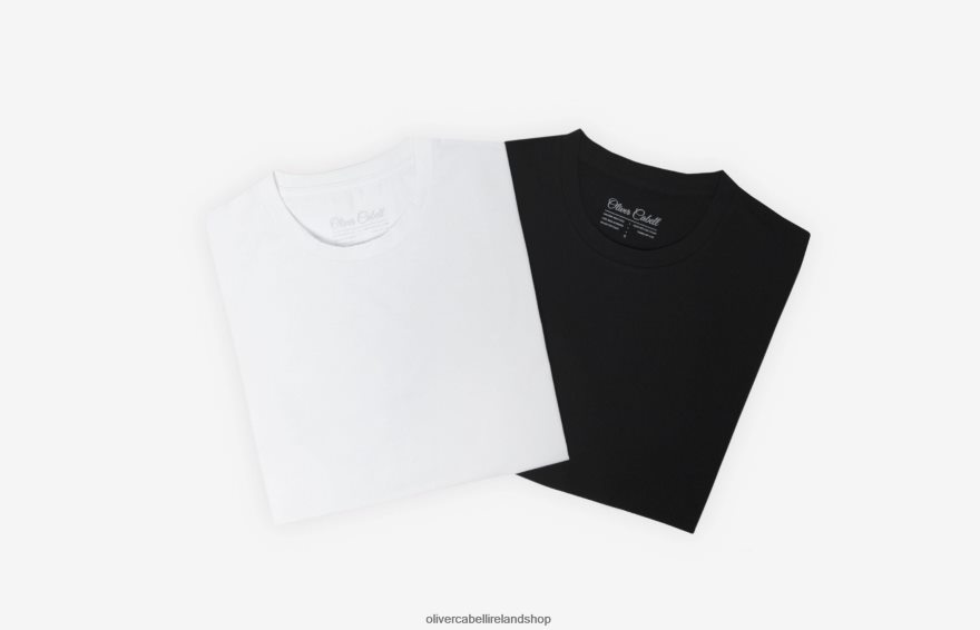 Curved Hem Tee Men White 46NBLP247 Oliver Cabell Clothes