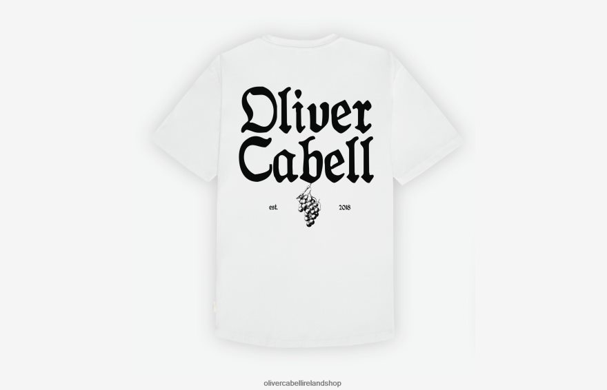 Grapevine Tee Men White 46NBLP245 Oliver Cabell Clothes
