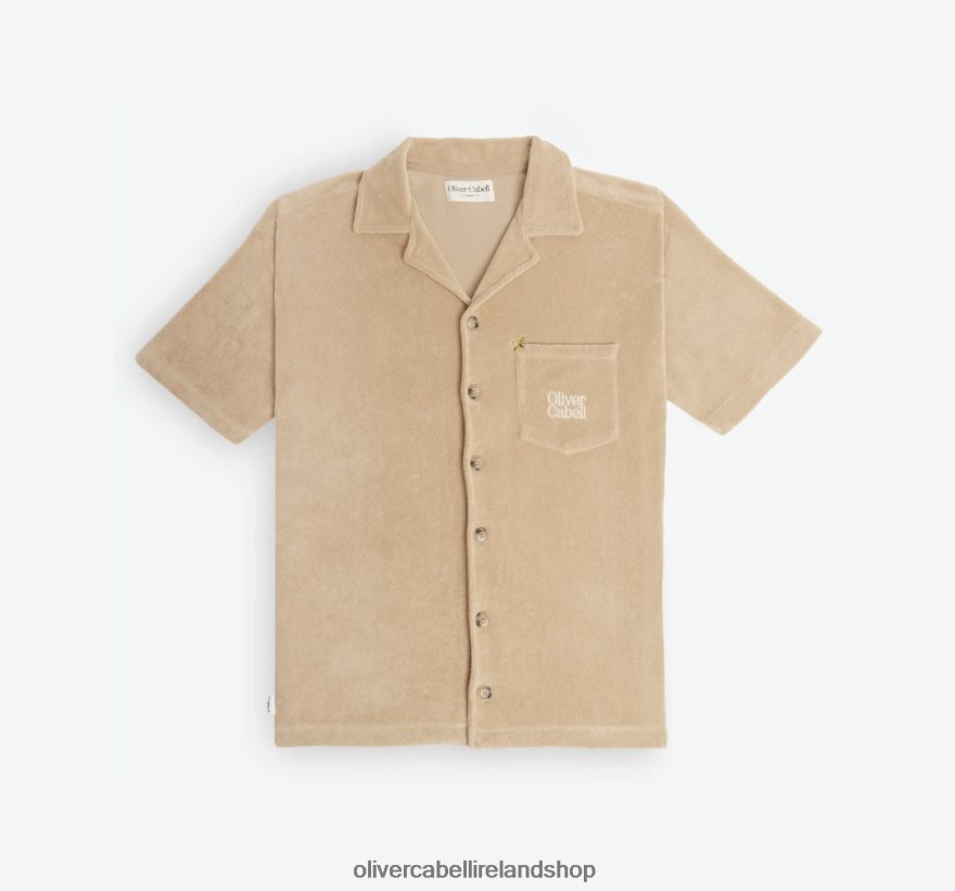 LA Capsule Terry Cloth Button-Up Men Mojave 46NBLP244 Oliver Cabell Clothes