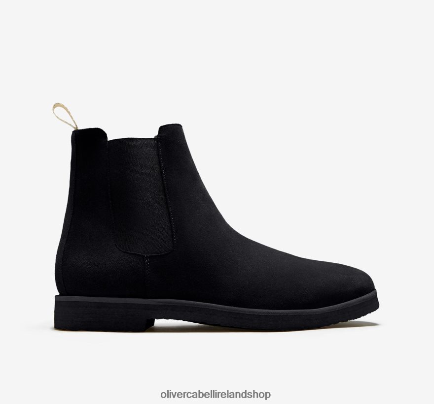 Chelsea Boot Men Black Suede 46NBLP173 Oliver Cabell Footwear