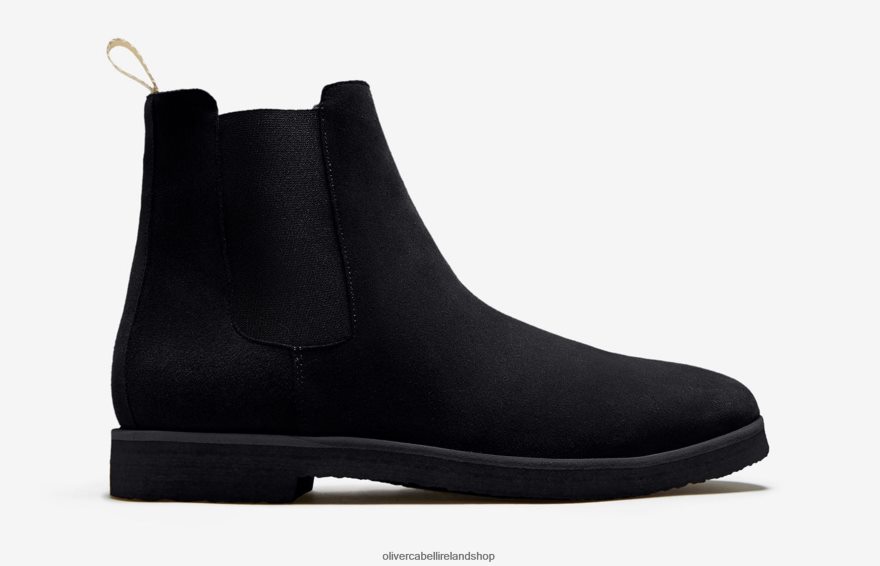 Chelsea Boot Men Black Suede 46NBLP173 Oliver Cabell Footwear