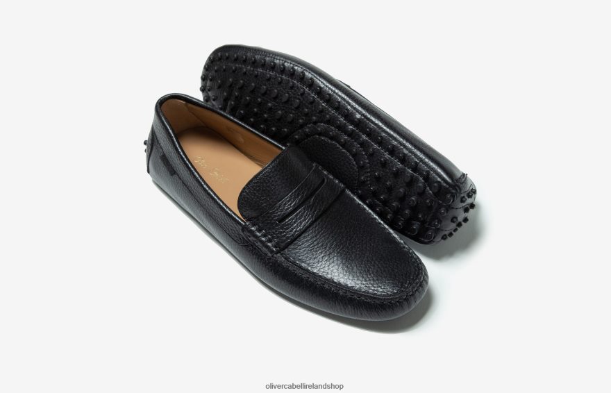 Driver 6 Men Black Pebbled 46NBLP150 Oliver Cabell Footwear