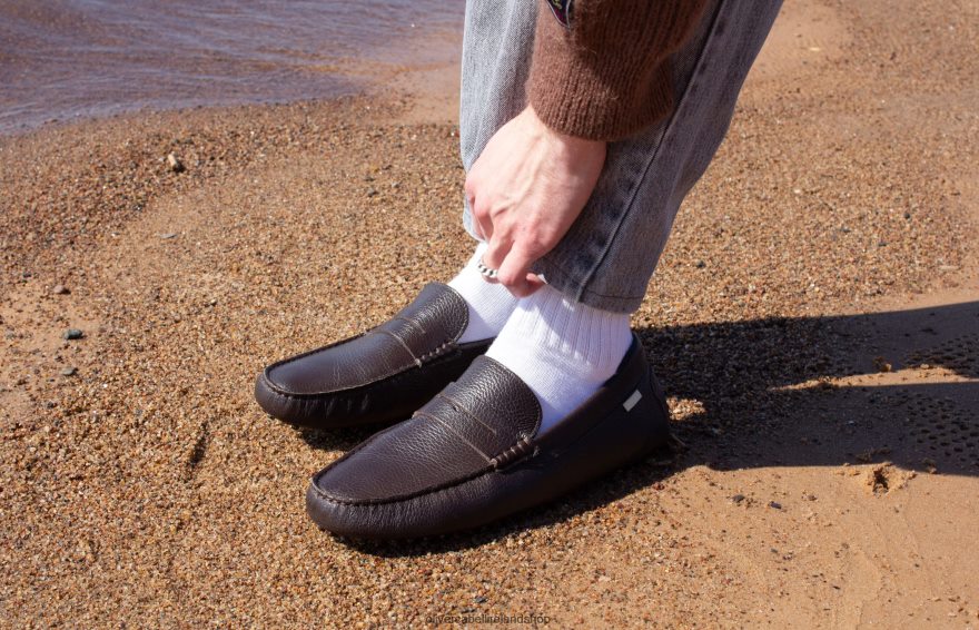 Driver 6 Men Chocolate Pebbled 46NBLP151 Oliver Cabell Footwear