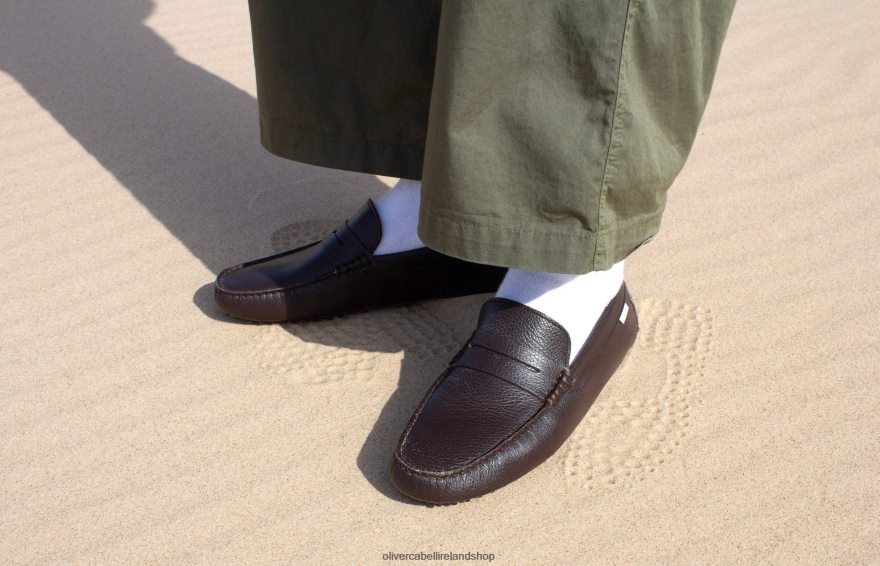 Driver 6 Men Chocolate Pebbled 46NBLP151 Oliver Cabell Footwear