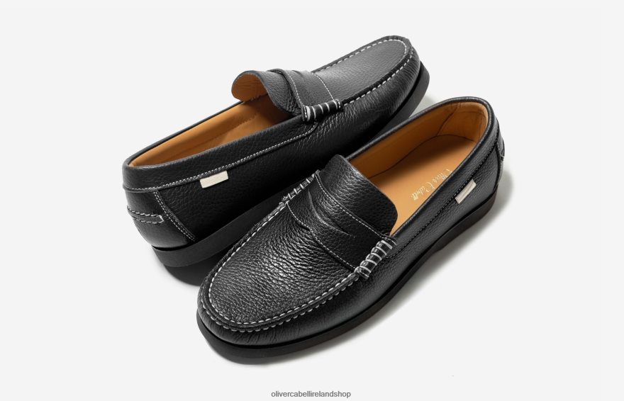 Penny Loafer Men Black 46NBLP174 Oliver Cabell Footwear
