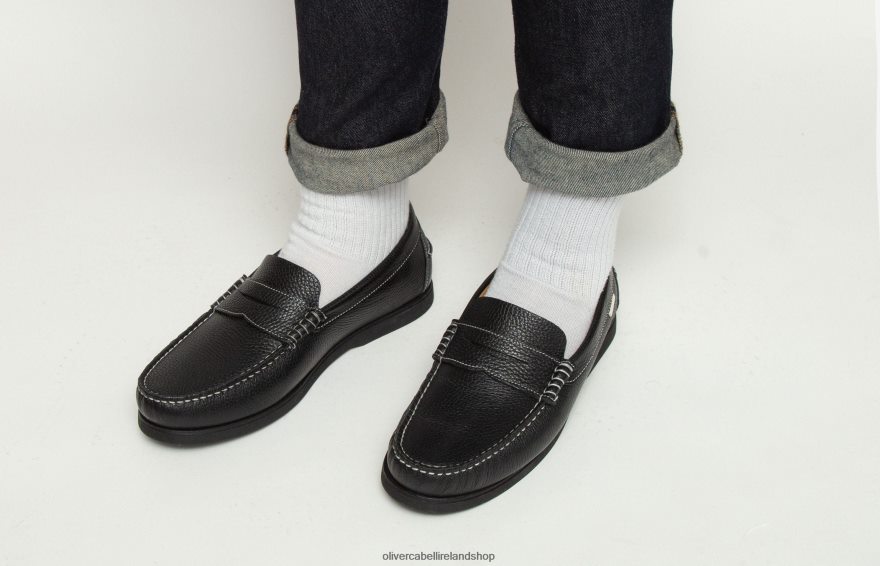 Penny Loafer Men Black 46NBLP174 Oliver Cabell Footwear