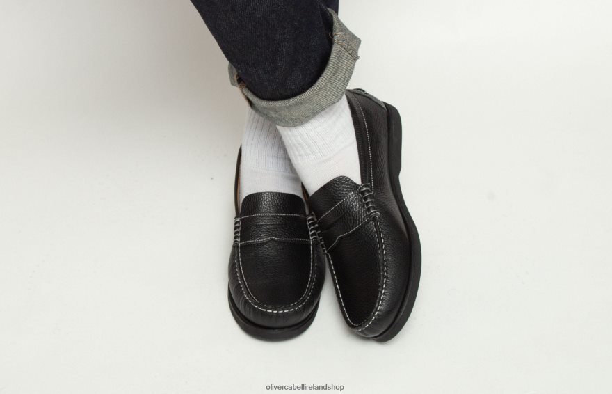 Penny Loafer Men Black 46NBLP174 Oliver Cabell Footwear