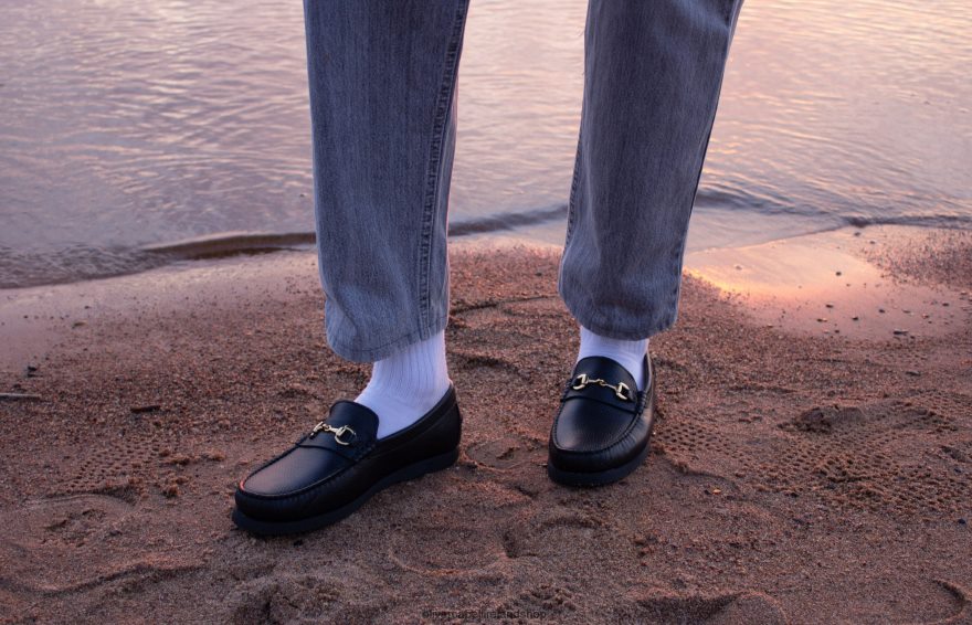 Penny Loafer Men Black HB 46NBLP103 Oliver Cabell Footwear