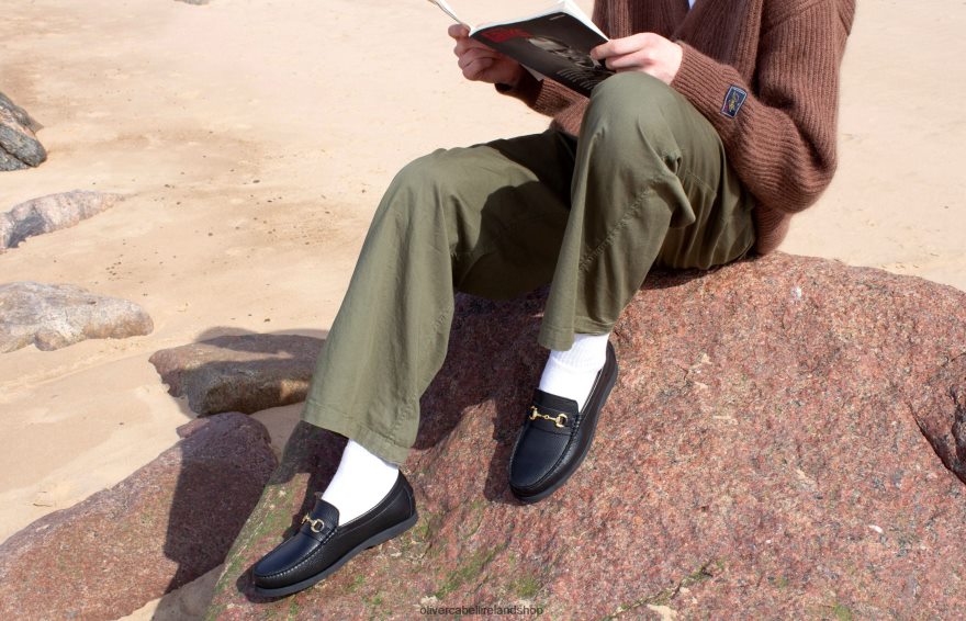 Penny Loafer Men Black HB 46NBLP103 Oliver Cabell Footwear