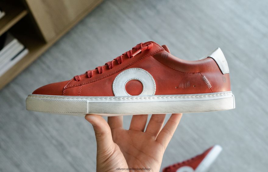 Low 1 4 Men Crimson 46NBLP57 Oliver Cabell Footwear