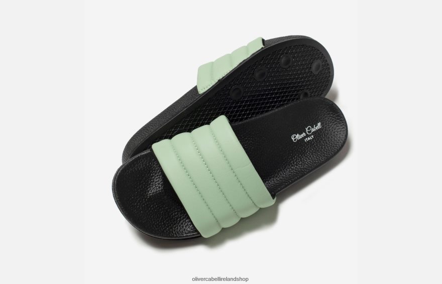 Vegan Slides Men Green Ash 46NBLP167 Oliver Cabell Footwear