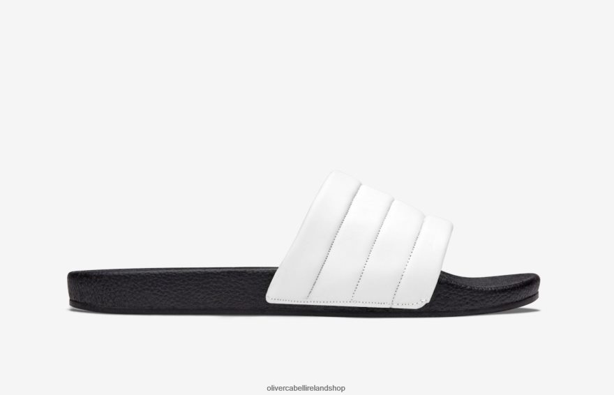Vegan Slides Men White 46NBLP168 Oliver Cabell Footwear