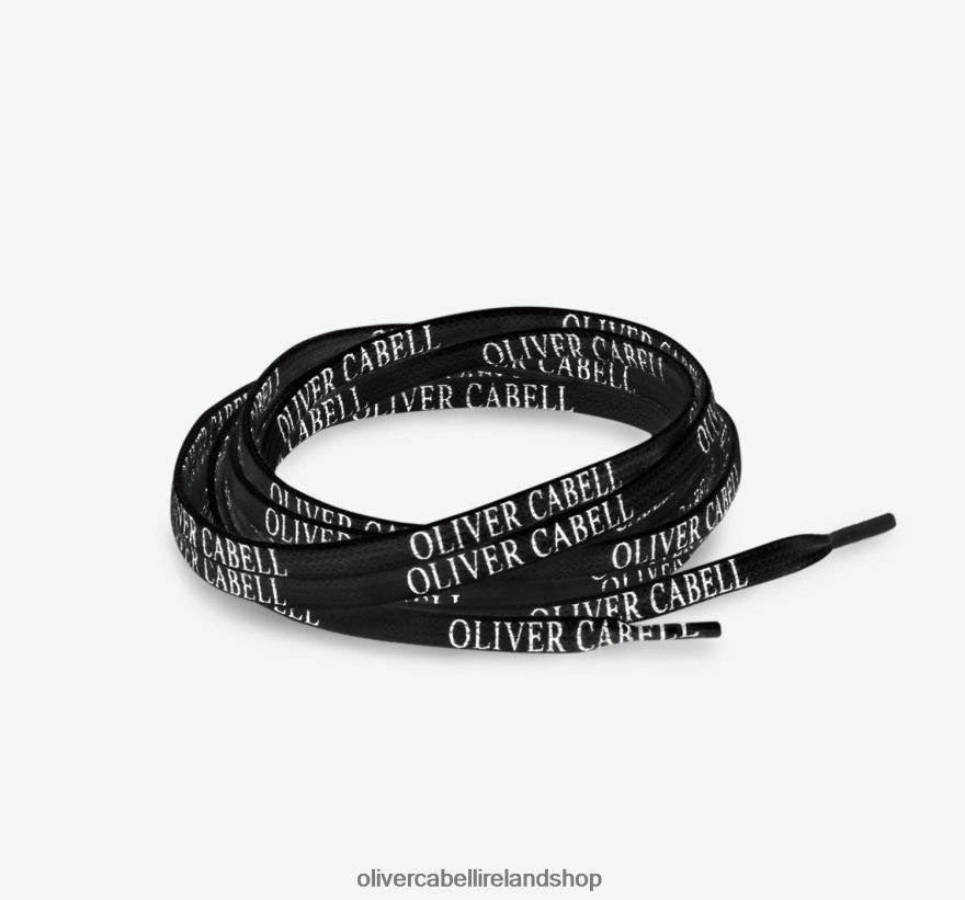 Logo Laces Unisex Black 46NBLP283 Oliver Cabell Accessories