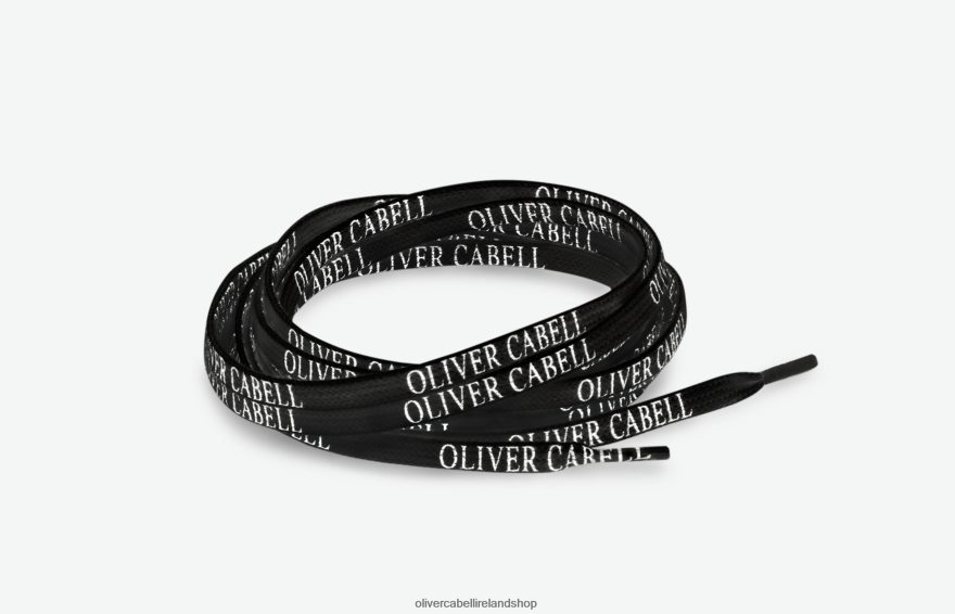 Logo Laces Unisex Black 46NBLP283 Oliver Cabell Accessories