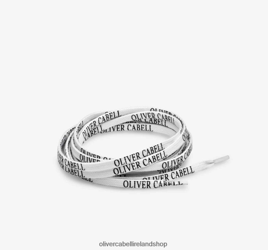 Logo Laces Unisex White 46NBLP282 Oliver Cabell Accessories
