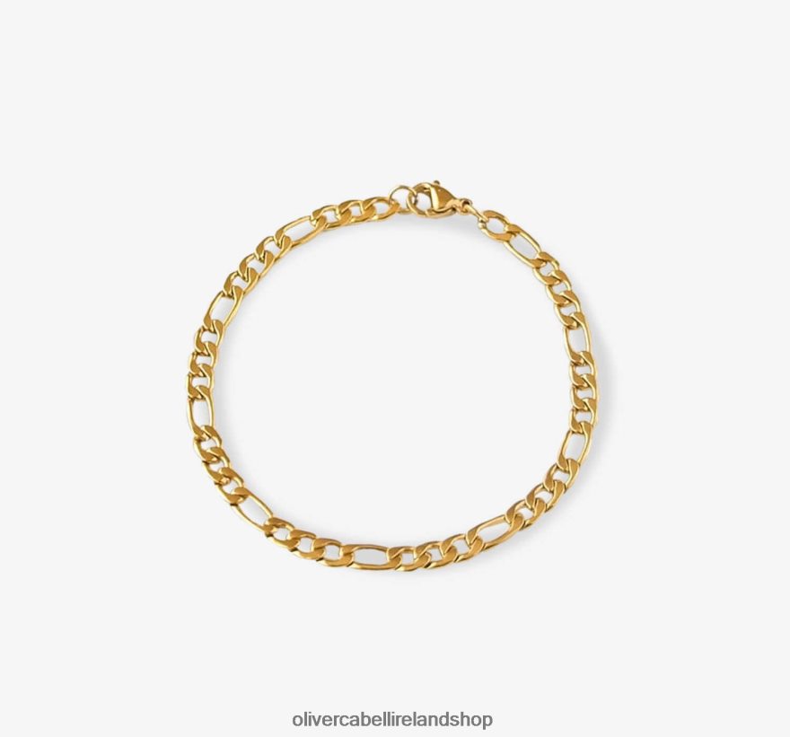Figaro Chain Bracelet Women Gold 46NBLP446 Oliver Cabell Accessories