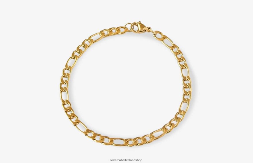 Figaro Chain Bracelet Women Gold 46NBLP446 Oliver Cabell Accessories